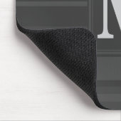 Monogramm-Kohlenstreifen Mousepad (Ecke)
