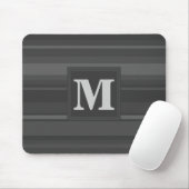 Monogramm-Kohlenstreifen Mousepad (Mit Mouse)