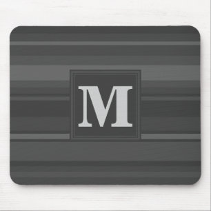 Monogramm-Kohlenstreifen Mousepad