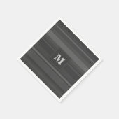 Monogramm-Kohlenstreifen Serviette (Ecke)