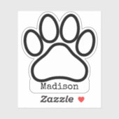 Monogramm-Kontur für Farbpasten Aufkleber (Blatt)