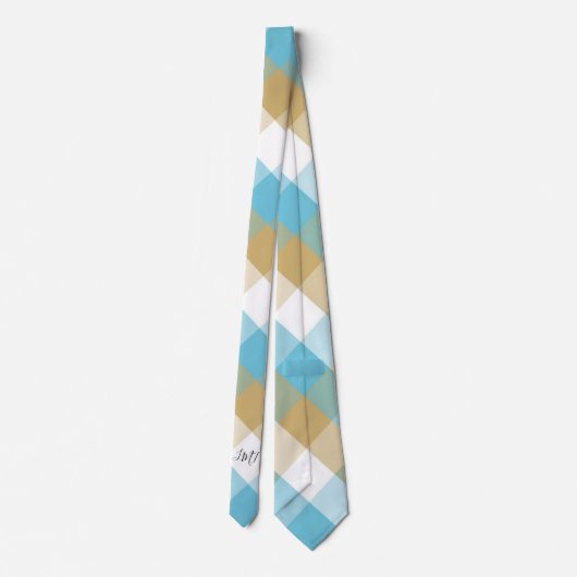 Monogramm Krawatte (Rückseite)