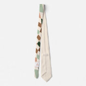 Monogramm-Krawatte der neutralen, geklatschten Kar Krawatte (Rückseite)