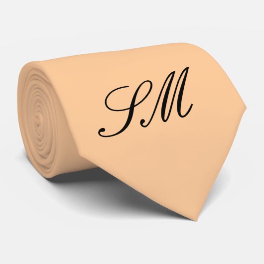 Monogramm-Krawatte einzigartiger personalisierte Krawatte (Gerollt)