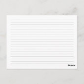 Monogramm-Kreidekarte Postkarte (Rückseite)