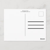 Monogramm-Kreis Postkarte (Rückseite)