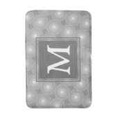 Monogramm-Kreismuster Badematte (Vorderseite Vertikal)
