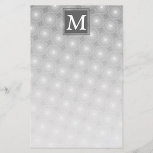 Monogramm-Kreismuster Briefpapier