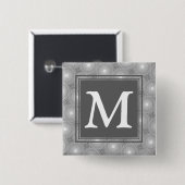 Monogramm-Kreismuster Button (Vorne & Hinten)