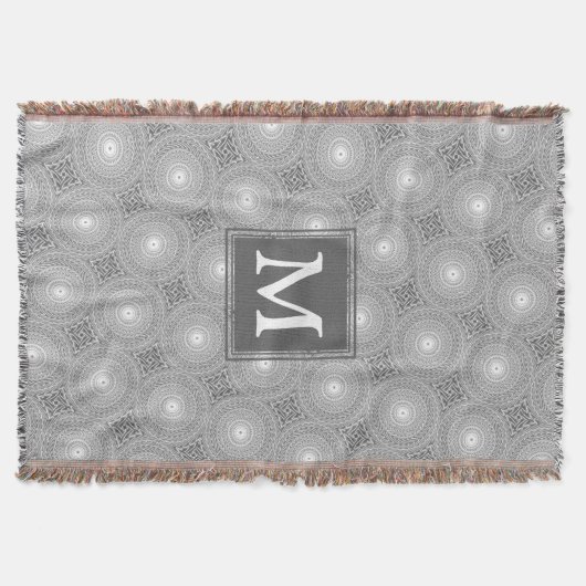 Monogramm-Kreismuster Decke (Vorderseite)