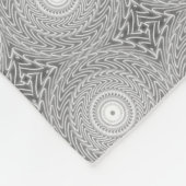 Monogramm-Kreismuster Fleecedecke (Ecke)