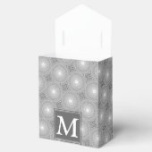 Monogramm-Kreismuster Geschenkschachtel (Geöffnet)