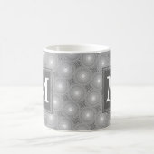 Monogramm-Kreismuster Kaffeetasse (Mittel)