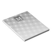 Monogramm-Kreismuster Notizblock (angewinkelt)
