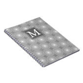 Monogramm-Kreismuster Notizblock (Rechte Seite)