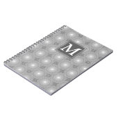 Monogramm-Kreismuster Notizblock (Linke Seite)