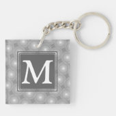Monogramm-Kreismuster Schlüsselanhänger (Rückseite)