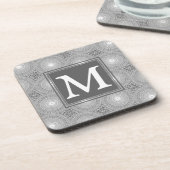 Monogramm-Kreismuster Untersetzer (Linke Seite)