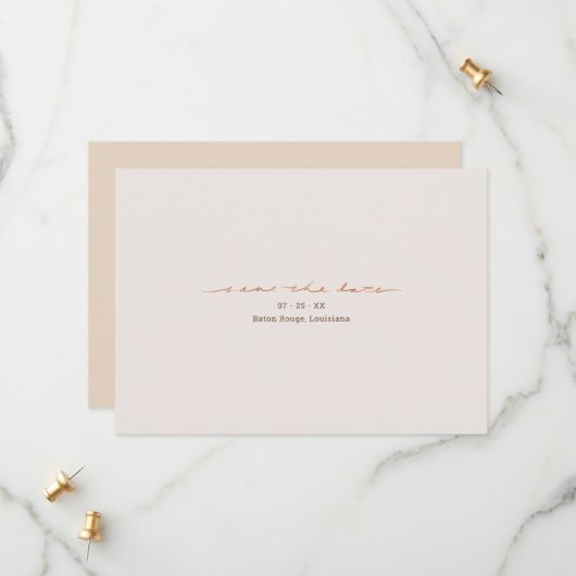 Monogramm Kreuz Christliche Hochzeit Save The Date (Vorderseite/Rückseite Beispiel)
