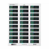 Monogramm Kuh braun und Aquamarin (Vorne)