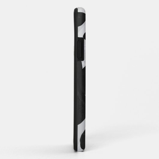 Monogramm-Kuh Schwarzweiss Case-Mate iPhone Hülle (Hinten/Rechts)