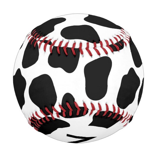 Monogramm Kuhmuster Baseball (Rückseite)