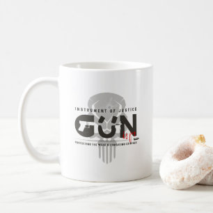 Monogramm-Kunst der Waffe #11 Klassischer Becher Kaffeetasse