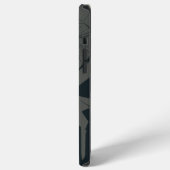 Monogramm-Kunst der Waffe | (Dunkler Modus) iPhone Hülle (Linke Seite)