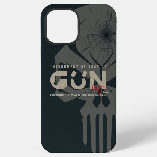 Monogramm-Kunst der Waffe | (Dunkler Modus) iPhone Hülle (Rückseite)