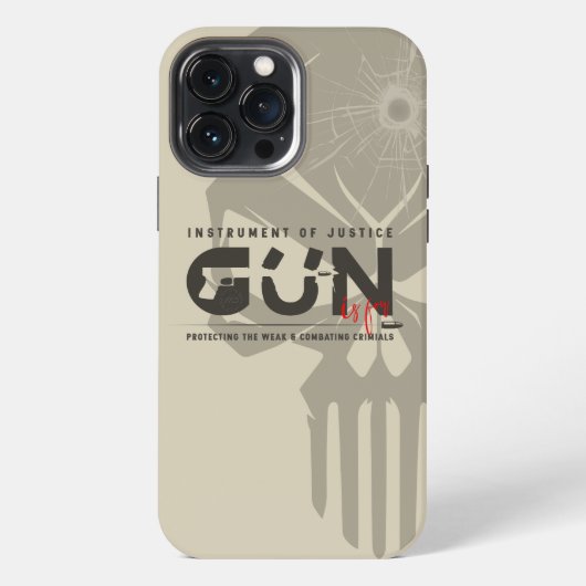 Monogramm-Kunst der Waffe | iPhone Hülle (Rückseite)
