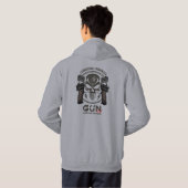 Monogramm-Kunst der Waffe | Männer Hoodie (Schwarz voll)