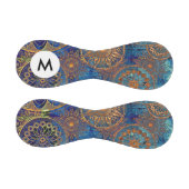 Monogramm Kunst Grunge-Muster Baseball (Paneele)