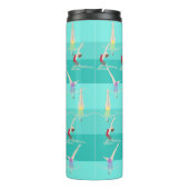Monogramm künstlerisches Schwimmen Thermosbecher (Rückseite)