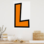 Monogramm L Poster (Küche)