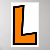 Monogramm L Poster (Vorne)