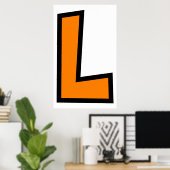 Monogramm L Poster (Heimbüro)