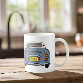 Monogramm Lapis Gray Figaro Auto Kaffeetasse