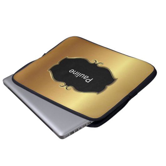 Monogramm-Laptop-Hülse Laptopschutzhülle (Vorne Knopf)