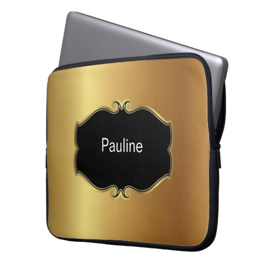 Monogramm-Laptop-Hülse Laptopschutzhülle (Vorderseite Links)