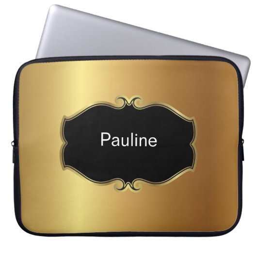 Monogramm-Laptop-Hülse Laptopschutzhülle (Vorderseite)