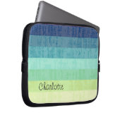 Monogramm-Laptop-Hülsen-Designer-Farben Laptopschutzhülle (Vorne Rechts)