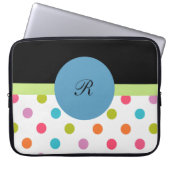 Monogramm-Laptop-Kasten bunt Laptopschutzhülle (Vorderseite)