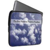 Monogramm-Laptop-Kasten-Himmel Laptopschutzhülle (Vorne Rechts)
