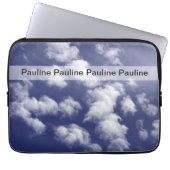 Monogramm-Laptop-Kasten-Himmel Laptopschutzhülle (Vorderseite)