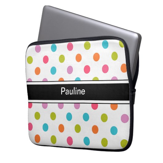 Monogramm-Laptop-Kasten Laptopschutzhülle (Vorderseite Links)