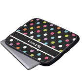 Monogramm-Laptop-Kasten-Tupfen Laptopschutzhülle (Vorne Knopf)