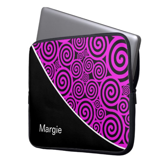 Monogramm-Laptop Laptopschutzhülle (Vorderseite Links)