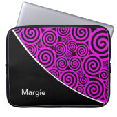 Monogramm-Laptop Laptopschutzhülle (Vorderseite)