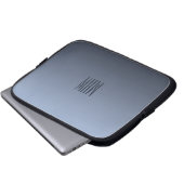 Monogramm-Laptophülse der bläulichen grauen Laptopschutzhülle (Vorne Knopf)