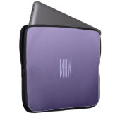 Monogramm-Laptophülse der violetten Steigung Laptopschutzhülle (Vorne Rechts)